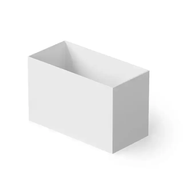 Dea Design Single Ванна 100х58х75см., отдельностоящая, Solid Surface, цвет: White №18