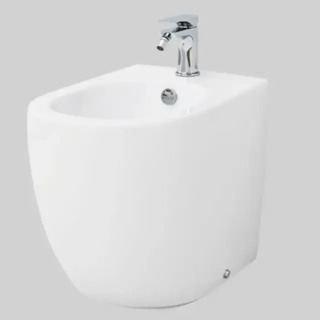 Artceram File 2.0 Биде напольное 37х52 см, 1 отверстие, saniglaze, цвет: белый матовый