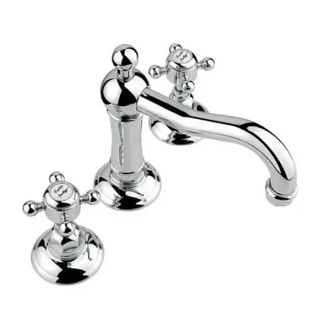 Nicolazzi Half Dome Смеситель для раковины на 3 отверстия, с донным клапаном, цвет: хром.