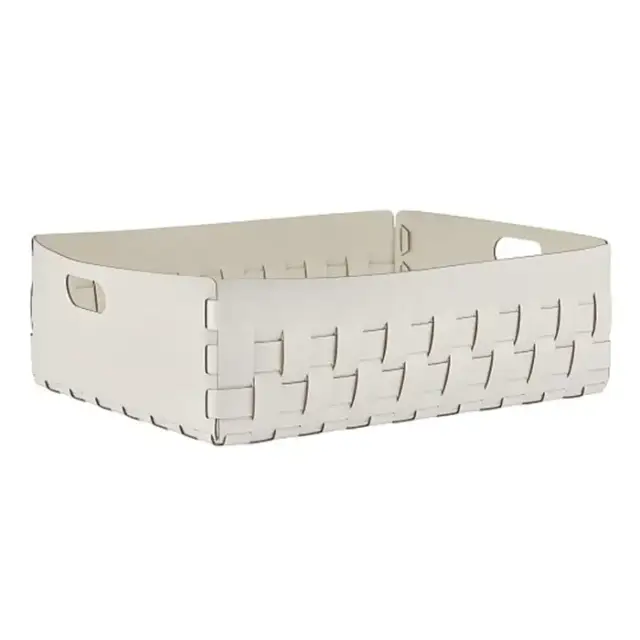 ADJ Корзинка Dubai, 60x50xH20 см., цвет: белый/панна котта