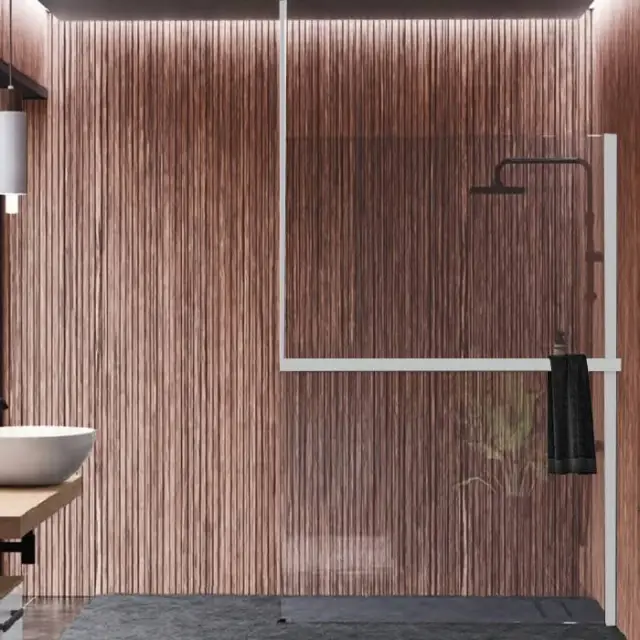 Novellini Kuadra H Душевое ограждение 160х200cм., с свободным входом, Dx, с потолочн кронштейн, с полотенцедержателем, стекло прозрачное, цвет: белый матовый