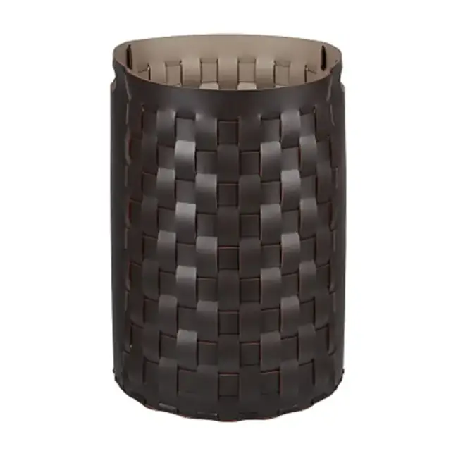 ADJ Круглая корзина для белья Bottega, D40xH57 см., цвет: шоколад/капучин