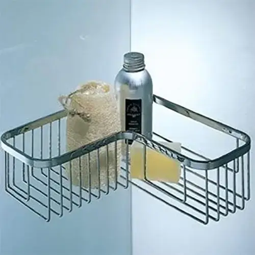 Colombo Angolari Полочка для ванной, угловая, цвет: хром