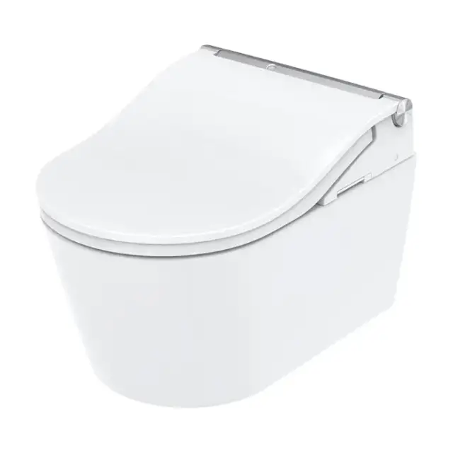 TOTO Washlet RW Комплект: унитаз подвесной, сиденье с управлением, модуль для установки, клавиша, цвет: белый
