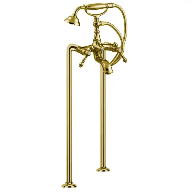 Fima Carlo Frattini Epoque Смеситель для ванны, напольный, с ручным душем, цвет: золото