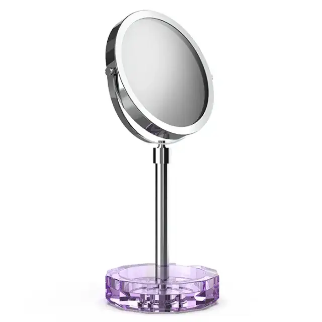Decor Walther KR KSA Kristall Зеркало косметическое, настольное, цвет: фиолетовый/хром