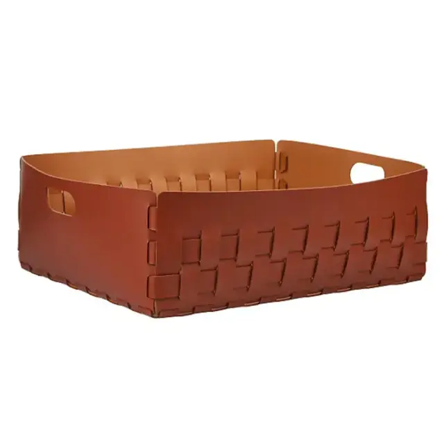 Colombo Adj Корзинка Dubai, 60x50H20 см, цвет: бордо/коньяк