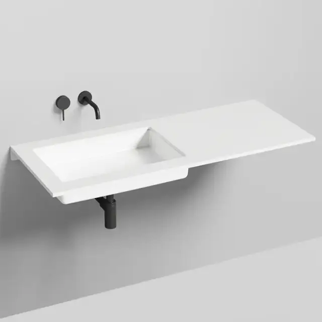 Salini Marea Раковина врезная снизу 60х40х12.8см., без отв. без перелива, материал: S-Stone, цвет: белый матовый