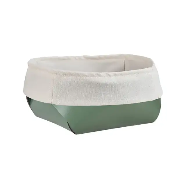 ADJ Корзина для хлеба, 20x20xH9 см., цвет: эвкалипт/небесный