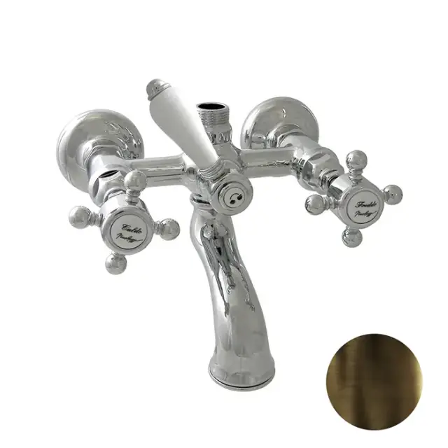 Nicolazzi Half Dome Смеситель для ванны на 2 отверстия, с переключателем ванна/душ, вывод сверху 3/4