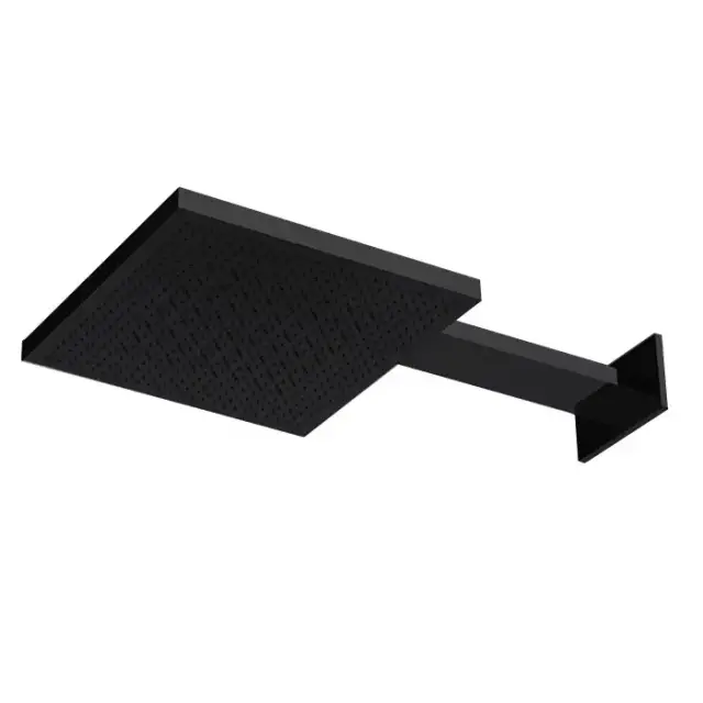 Almar Velvet Rain Верхний душ 30х30см., 2 режима, с настенным держателем, цвет: черный матовый