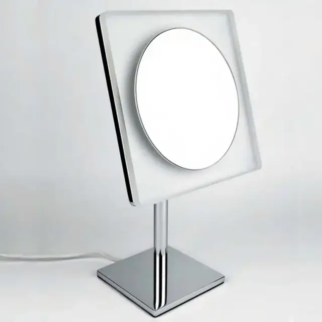 Colombo Complementi Зеркало косметическое, настольное, х3, подсветка, цвет: хром