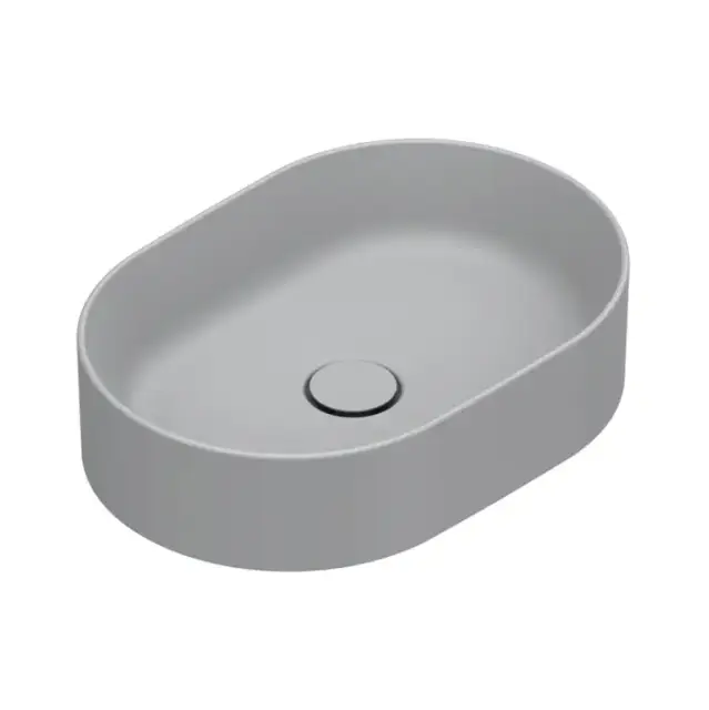 Catalano Zero Раковина 50x35см, накладная, без отв., без перелива, цвет: Cemento Satinato