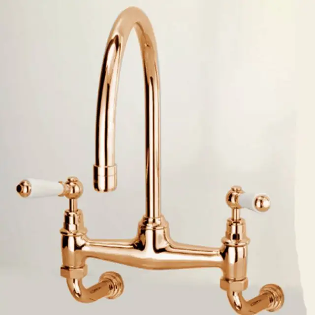 Devon&Devon Heritage Смеситель для кухни настенный, цвет: золото