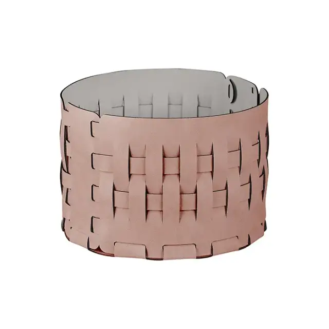ADJ Корзина Bottega, D20xH12 см., цвет: пепельная роза/устричный