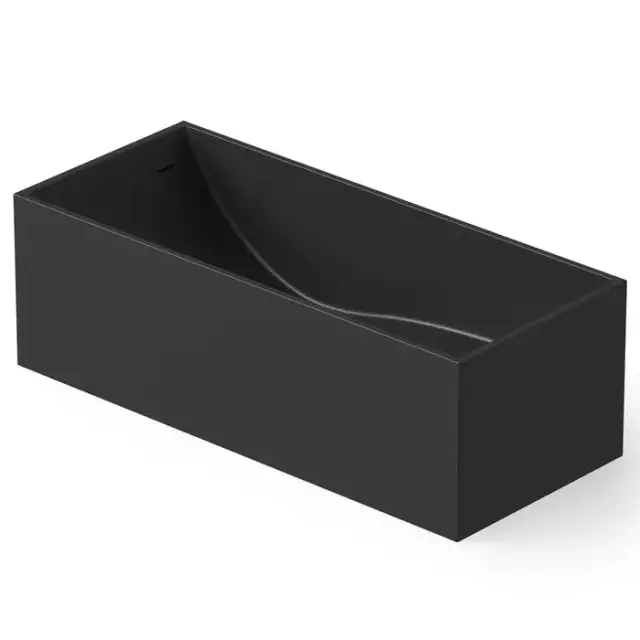 Dea Design Modern Ванна 170х72х55см., отдельностоящая, Solid Surface, цвет: Black №16
