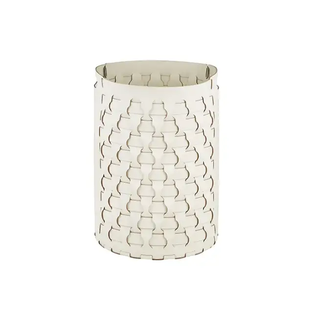 Colombo Adj Круглая корзина Dubai D40хH57см., напольная, цвет: белый/панна котта