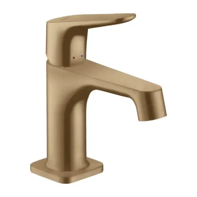 Axor Citterio M Смеситель для раковины 70, на 1 отв., с донным клапаном, цвет: шлифованная бронза