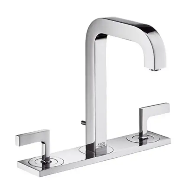 Axor Citterio, Смеситель для раковины 170,на 3 отверстия, с рычаговымирукоятками и изливом, цвет: хром