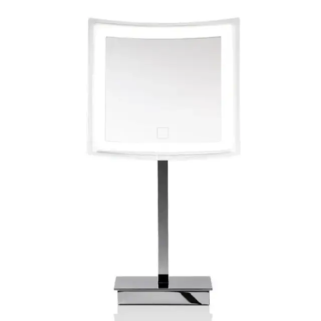 Decor Walther BS 83 Touch Косметическое зеркало 23x21xh41.5см, настольное, увел. 5x, сенсорный вкл., подсветка LED, цвет: хром