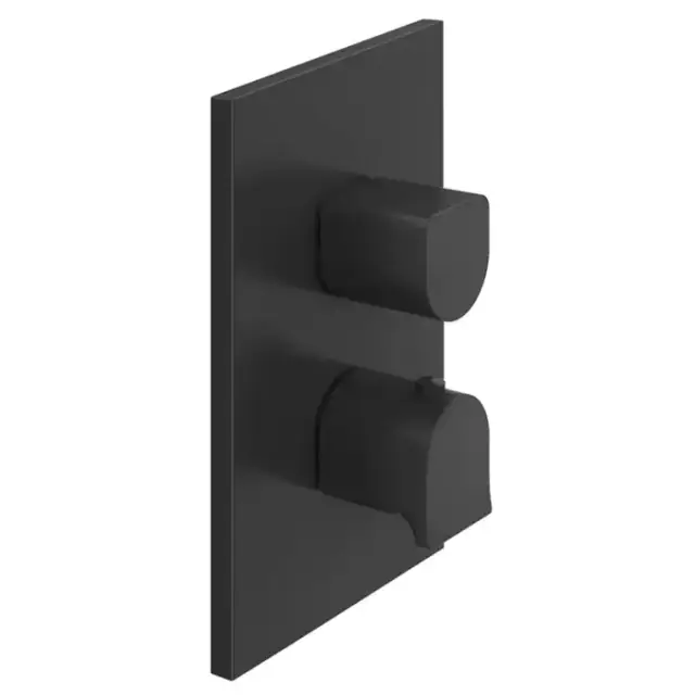 Gessi Rilievo Встраиваемый смеситель для душа, термостатический, на 3 источника, внешняя часть, цвет: black XL