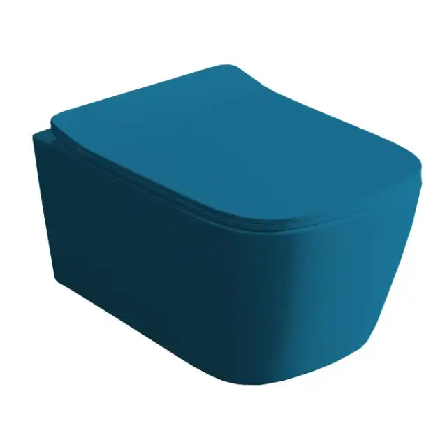 Artceram A16 Унитаз подвесной 36x52см, безободковый, saniglaze, the.reel, цвет: avio