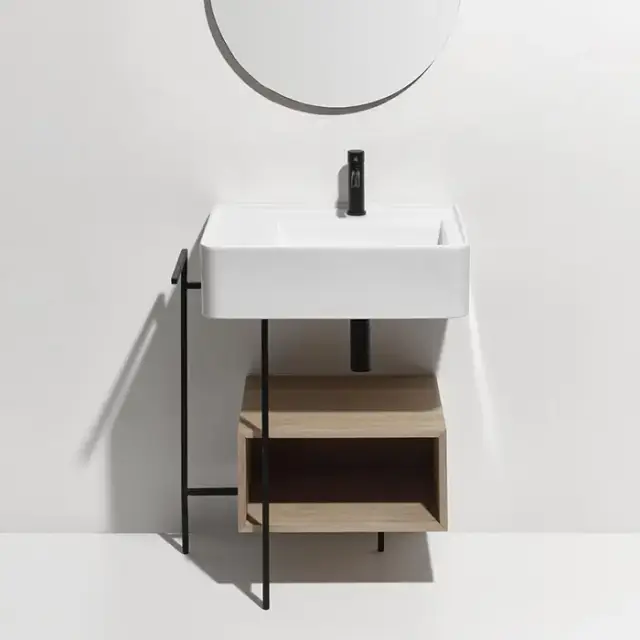 Simas Ratio Раковина чаша подвесная 65x46xh18 см, с 1 отв. для смесителя, без перелива, цвет: белый