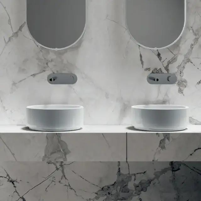 Kerasan Oke Раковина круглая 40см, накладная, без отв., цвет: белый глянцевый