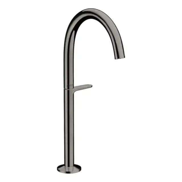 Axor One Смеситель для раковины Sel 260, на 1 отв., высокий, с донным клапаном Push-Open, цвет: полированный черный хром