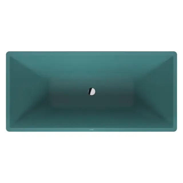 Duravit Vitrium Ванна отдельностоящая 160x75см, с ножками, с2 наклонами для спины, прямоугольная, цвет: аквамарин матовый
