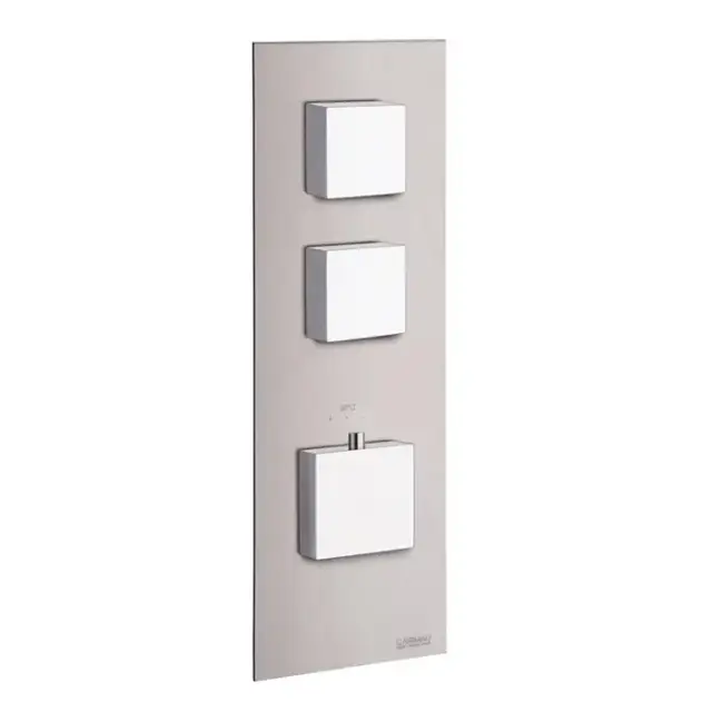 Carimali ilQuadro Смеситель термостатический, встраиваемый, на 2 выхода, цвет: хром