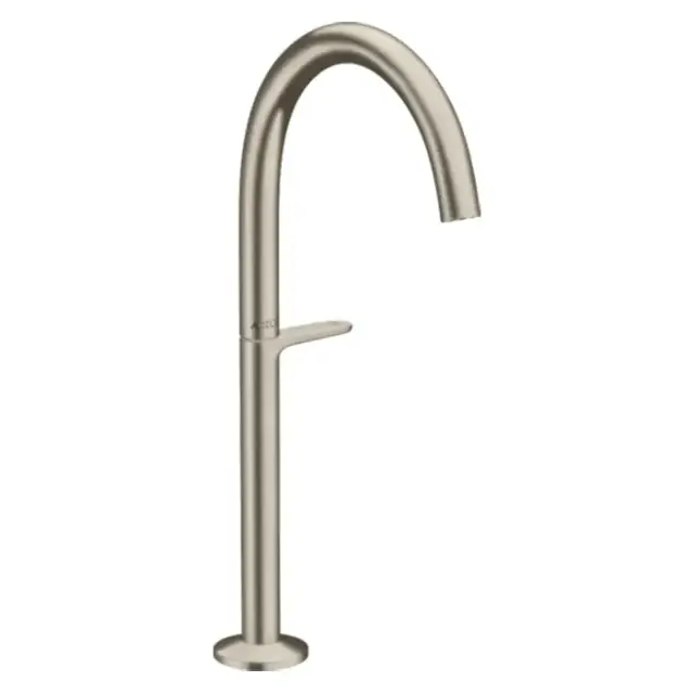 Axor One Смеситель для раковины Sel 260, на 1 отв., высокий, с донным клапаном Push-Open, цвет: шлифованный никель