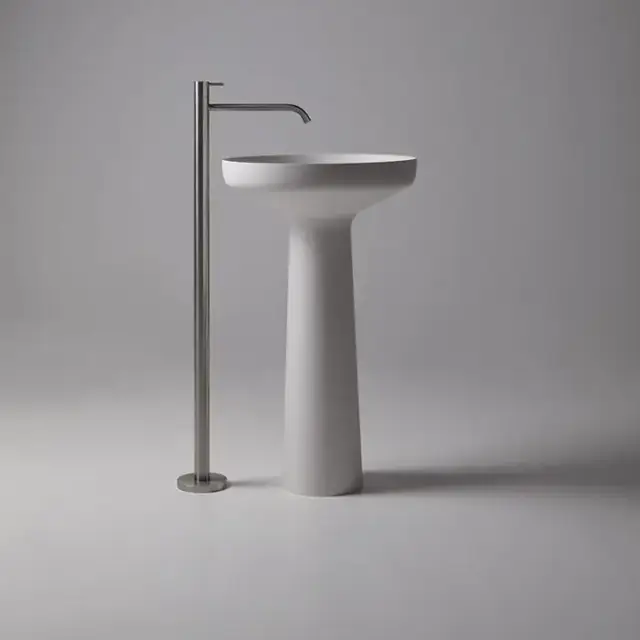 Antonio Lupi Ago Раковина 50х50 см, без отв., напольная, цвет: белый