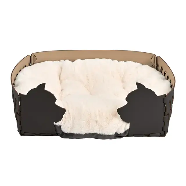 ADJ Лежанка Dog, 45х30хН15 см., цвет: шоколад/капучино