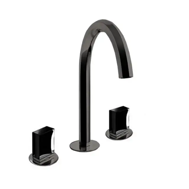 Fantini Venezia Смеситель для раковины, 3 отв., излив: 175 мм, цвет: Matt Gun Metal PVD