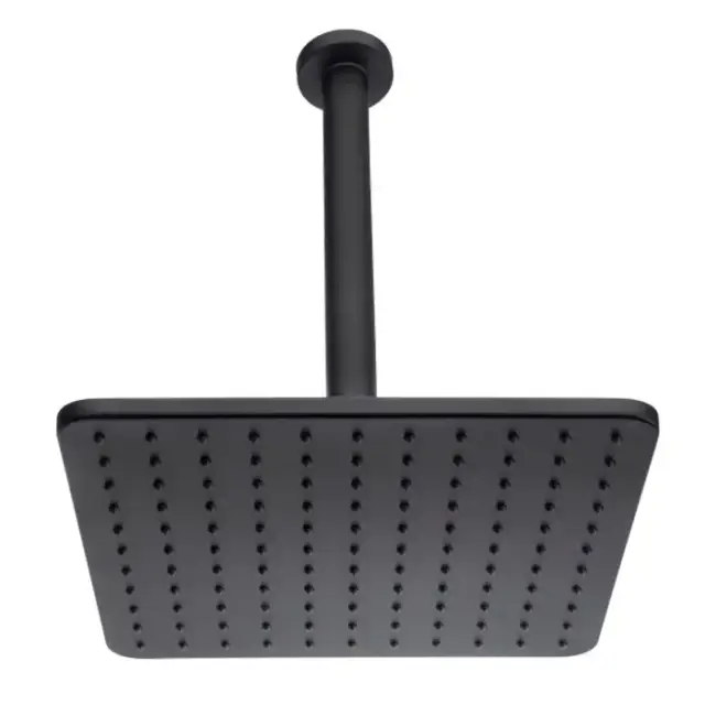 BOSSINI COSMO Верхний душ 280х280 мм., с потолочным держателем 300 мм, цвет черный матовый