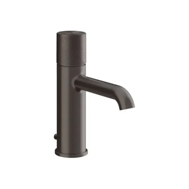 Gessi Habito Diamantato Смеситель для раковины, 1 отв., с донным клапаном, цвет: Black Metal Brushed PVD