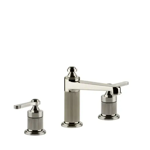 Gessi Venti20 Смеситель для раковины, на 3 отв., высота излива 98 мм., цвет: Nickel PVD