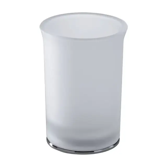 Colombo Link Стакан настольный, цвет: хром/матовое стекло