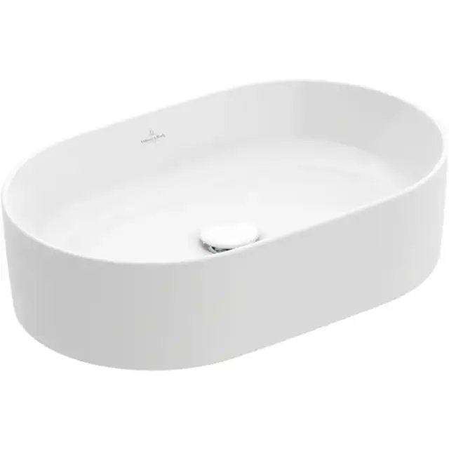 Villeroy&Boch Collaro Раковина накладная, 56x36х14.5см., без отв., цвет: альпийский белый