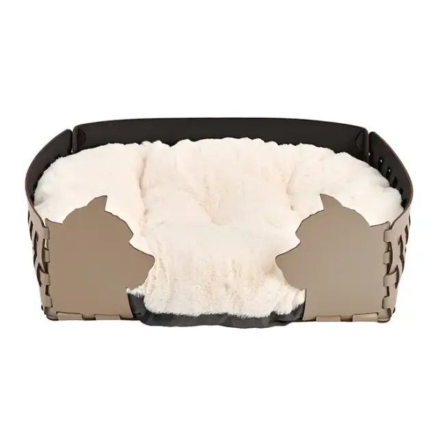 ADJ Лежанка Dog, 45х30хН15 см., цвет: капучино/шоколад