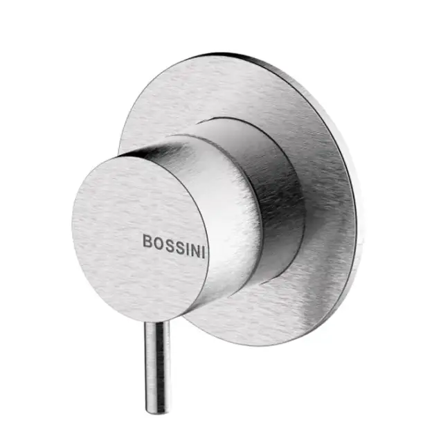 Bossini Nobu Наружная часть монорычажного встраиваемого настенного смесителя, цвет: нержавеющая сталь