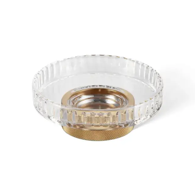 Decor Walther Club STS Мыльница настольная, граненое стекло, цвет: золото