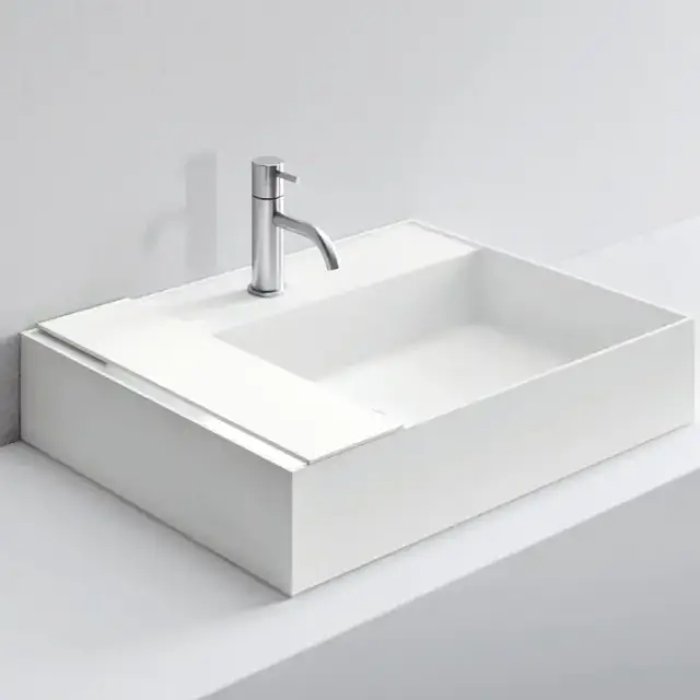 NOORTH milldue edition Раковина 63.4х47.2х12 см, 1 отв., накладная, цвет: белый