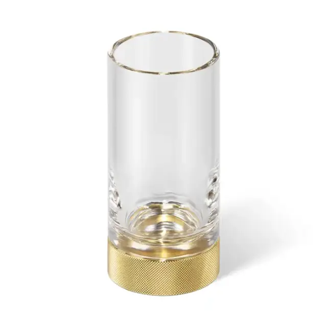 Decor Walther Club SMG Стакан настольный, прозрачное стекло, цвет: золото