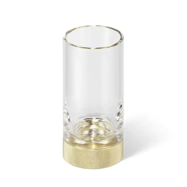 Decor Walther Club SMG Стакан настольный, прозрачное стекло, цвет: золото матовое