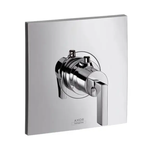 Axor Citterio, Термостат Highflow, с рычаговой рукояткой, СМ, внешняя часть, цвет: хром