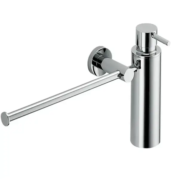 Colombo Plus Полотенцедержатель с дозатором для жидкого мыла, подвесной, цвет: хром