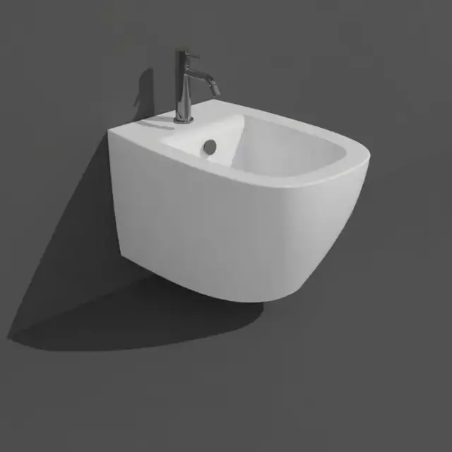 Simas Juniper Биде подвесное 53,5x370xh32см., с 1 отв., цвет: белый глянец