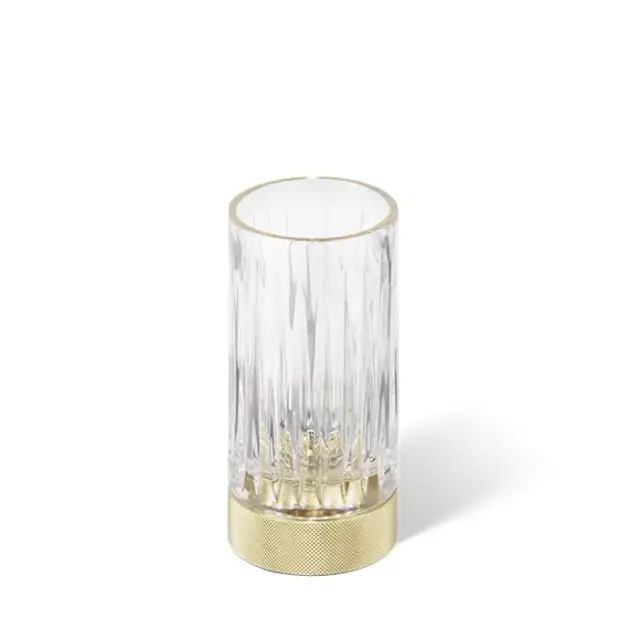 Decor Walther Club SMG Стакан настольный, граненое стекло, цвет: золото матовое